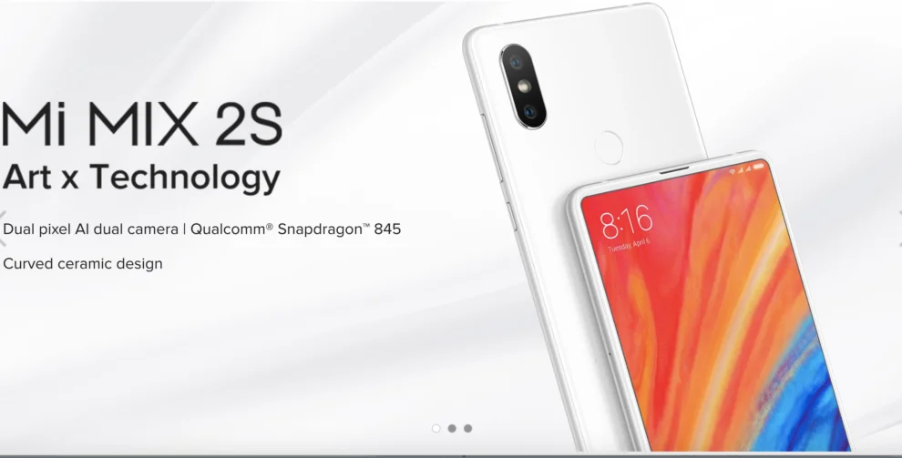 Xiaomi Mi 古い Mix 2s 6GB 128GB SIMフリー 訳あり